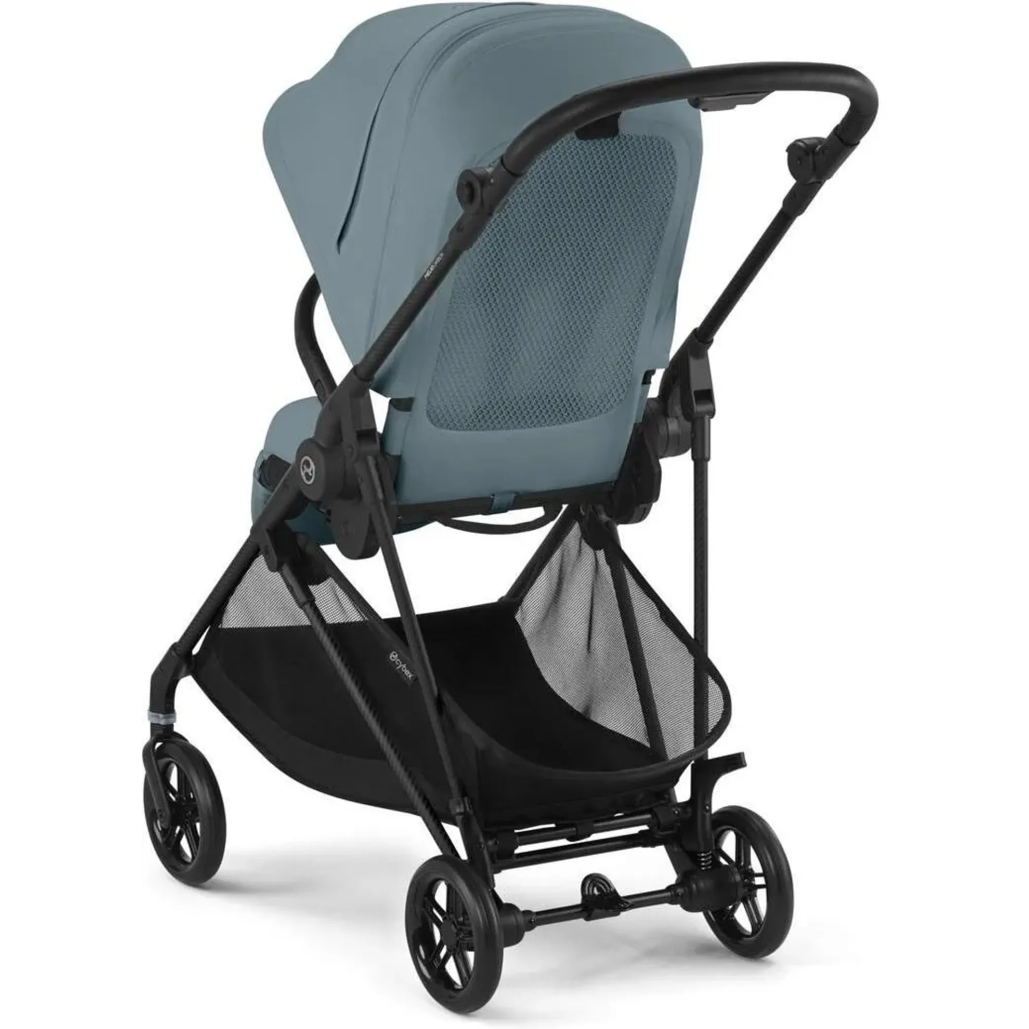 Прогулянкова коляска Cybex Melio Carbon Stormy Blue (з бампером)