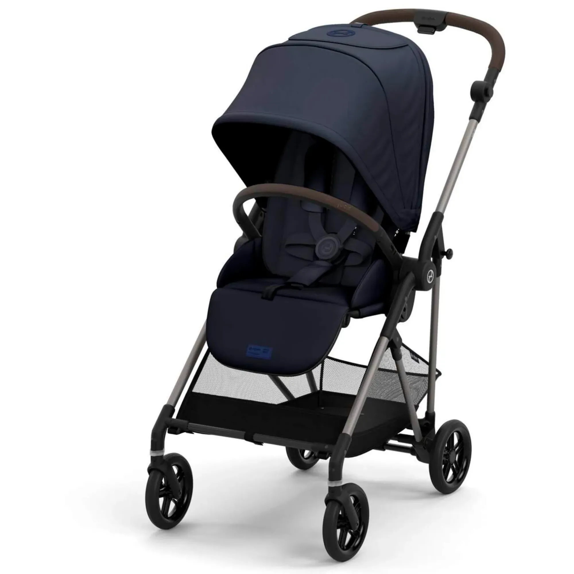 Прогулянкова коляска Cybex Melio Dark Blue (з бампером)
