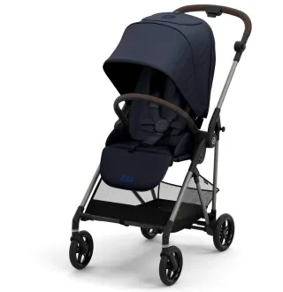 Прогулянкова коляска Cybex Melio Dark Blue (з бампером)