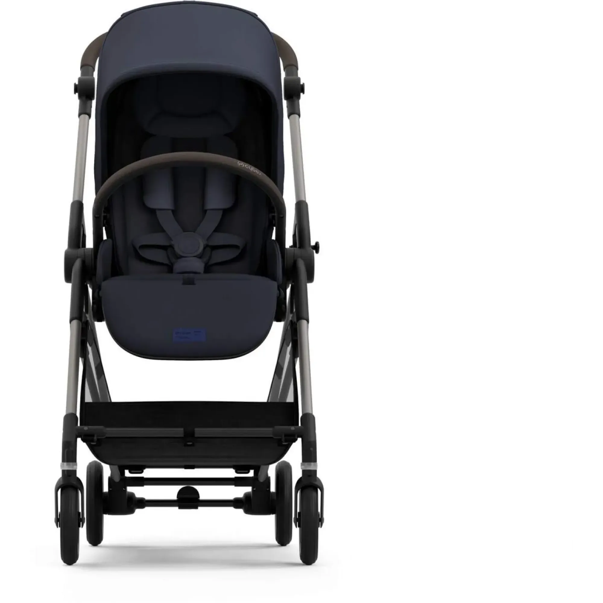 Прогулянкова коляска Cybex Melio Dark Blue (з бампером)
