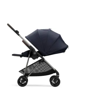 Прогулянкова коляска Cybex Melio Dark Blue (з бампером)