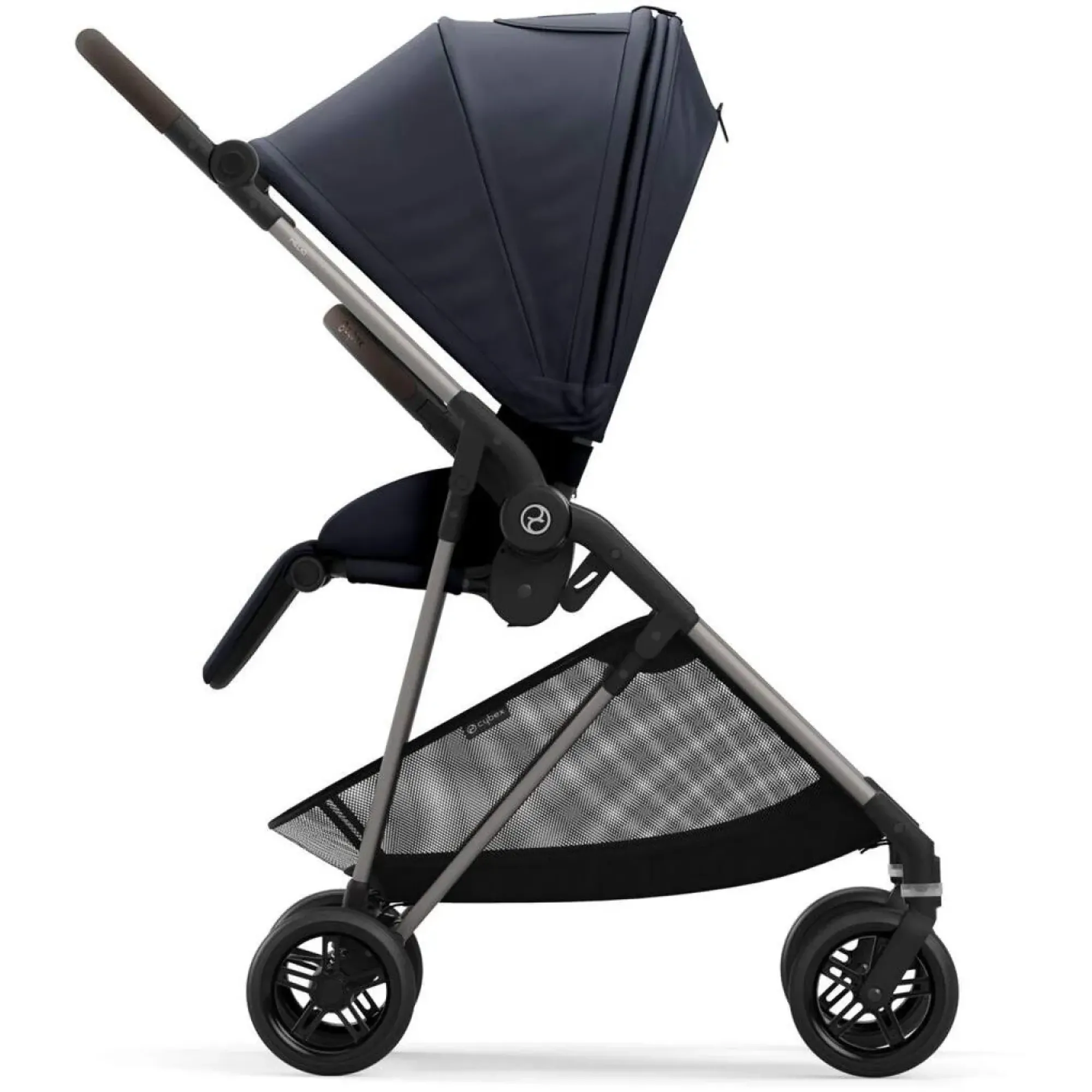 Прогулянкова коляска Cybex Melio Dark Blue (з бампером)