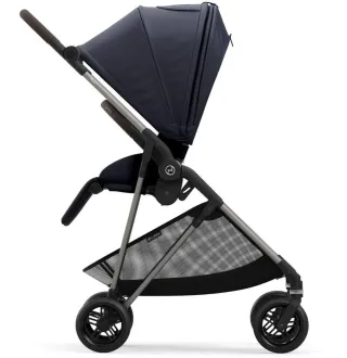 Прогулянкова коляска Cybex Melio Dark Blue (з бампером)