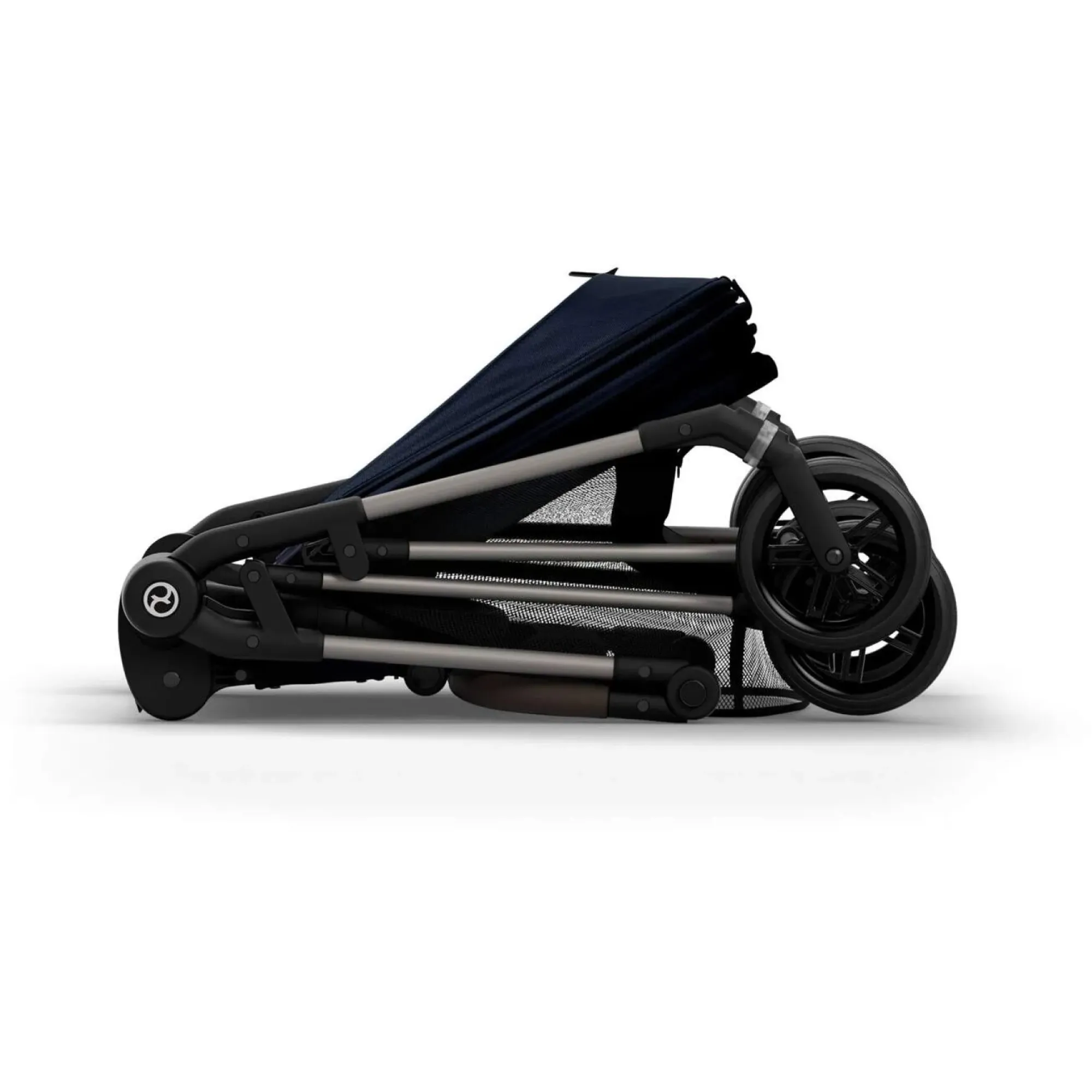 Прогулянкова коляска Cybex Melio Dark Blue (з бампером)