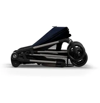 Прогулянкова коляска Cybex Melio Dark Blue (з бампером)