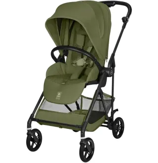 Прогулянкова коляска Cybex Melio Carbon Moss Green (з бампером)
