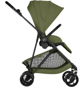 Прогулянкова коляска Cybex Melio Carbon Moss Green (з бампером)