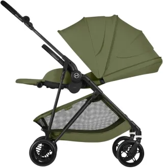 Прогулянкова коляска Cybex Melio Carbon Moss Green (з бампером)