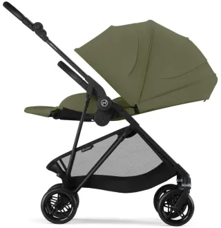 Прогулянкова коляска Cybex Melio Carbon Moss Green (з бампером)