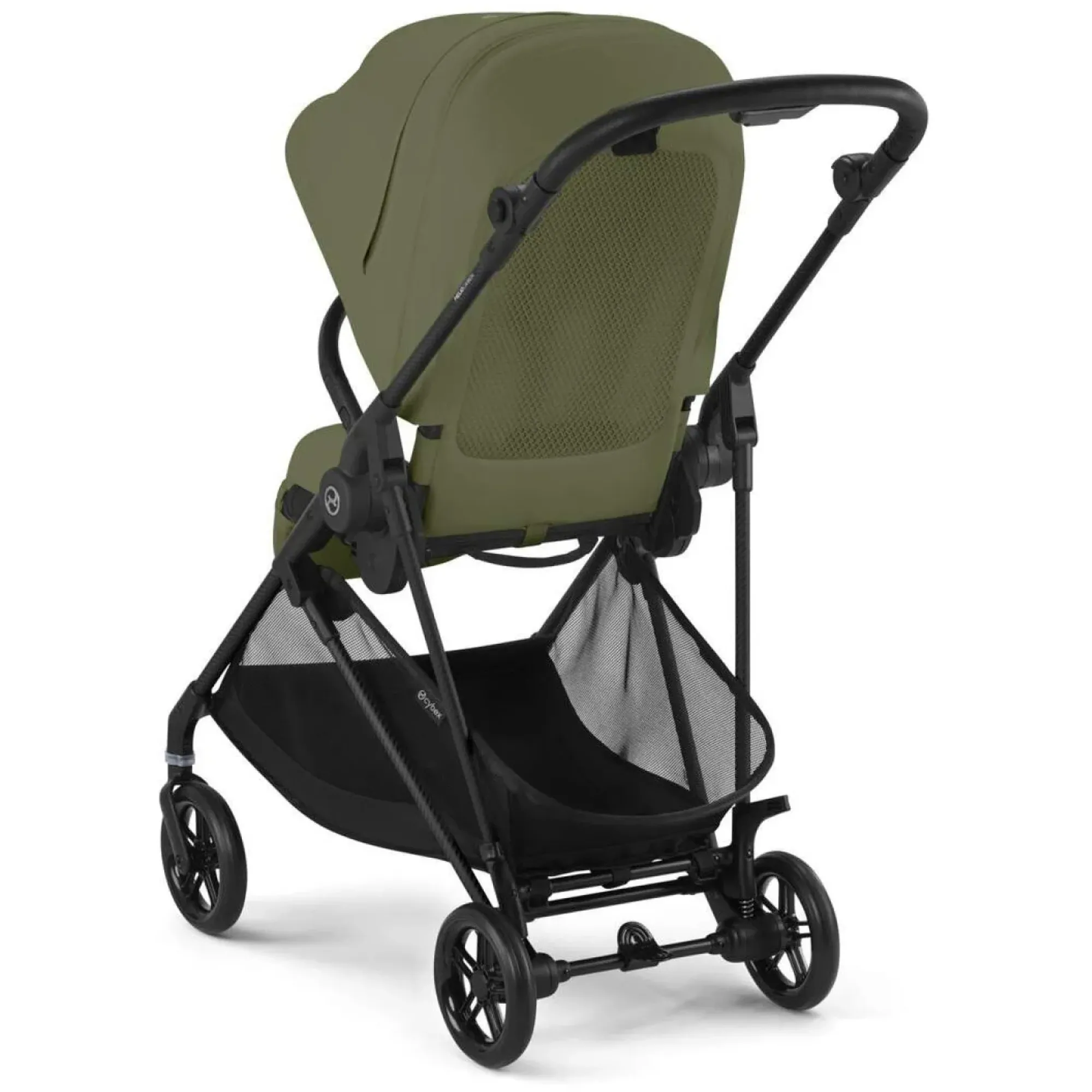 Прогулянкова коляска Cybex Melio Carbon Moss Green (з бампером)