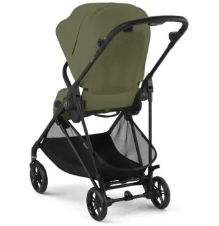 Прогулянкова коляска Cybex Melio Carbon Moss Green (з бампером)