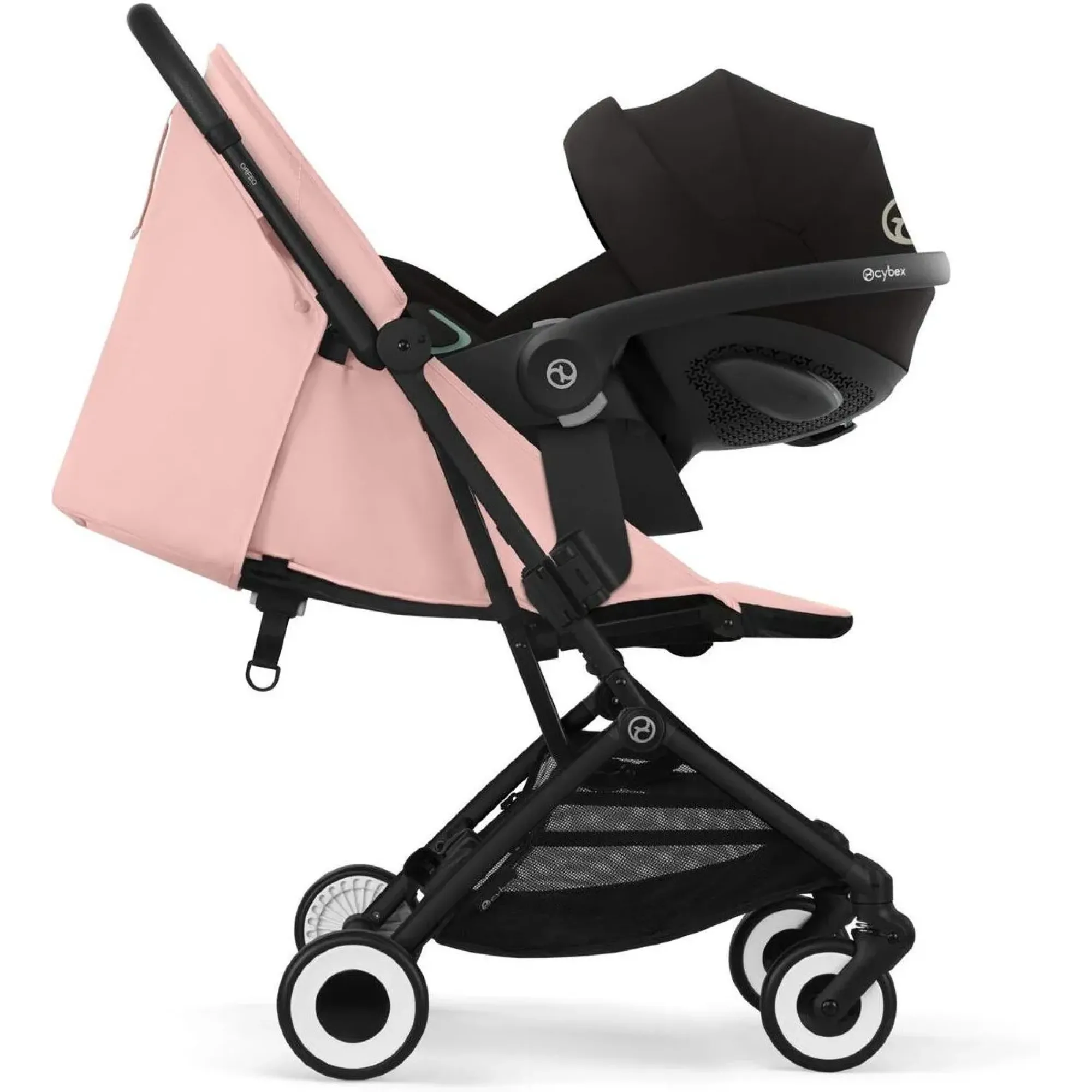 Прогулянкова коляска Cybex Orfeo BLK Candy Pink