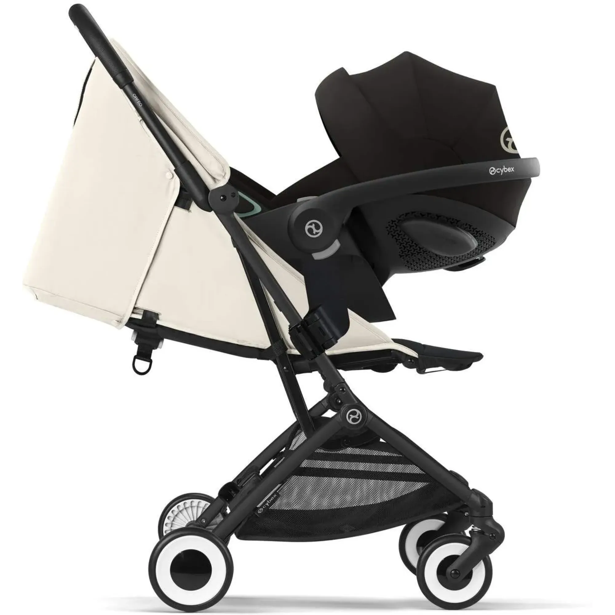 Прогулянкова коляска Cybex Orfeo BLK Canvas White