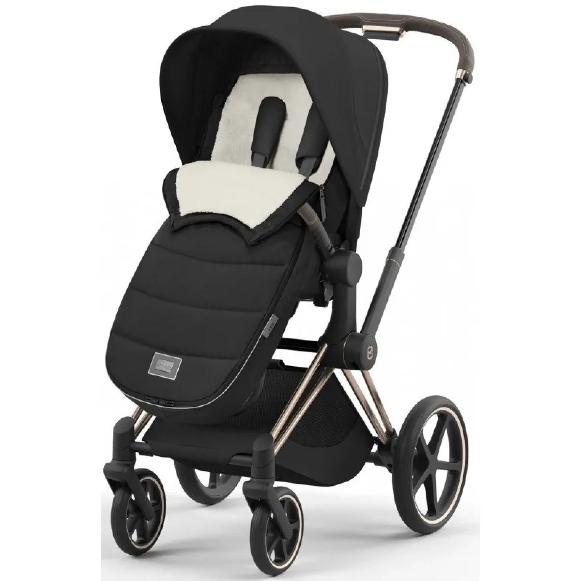 Зимовий конверт (чохол для ніг) Cybex Platinum Footmuff Sepia Black