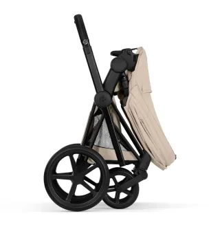 Коляска 2в1 Cybex Priam 5.0 Comfort Cozy Beige на шасі Matt Black