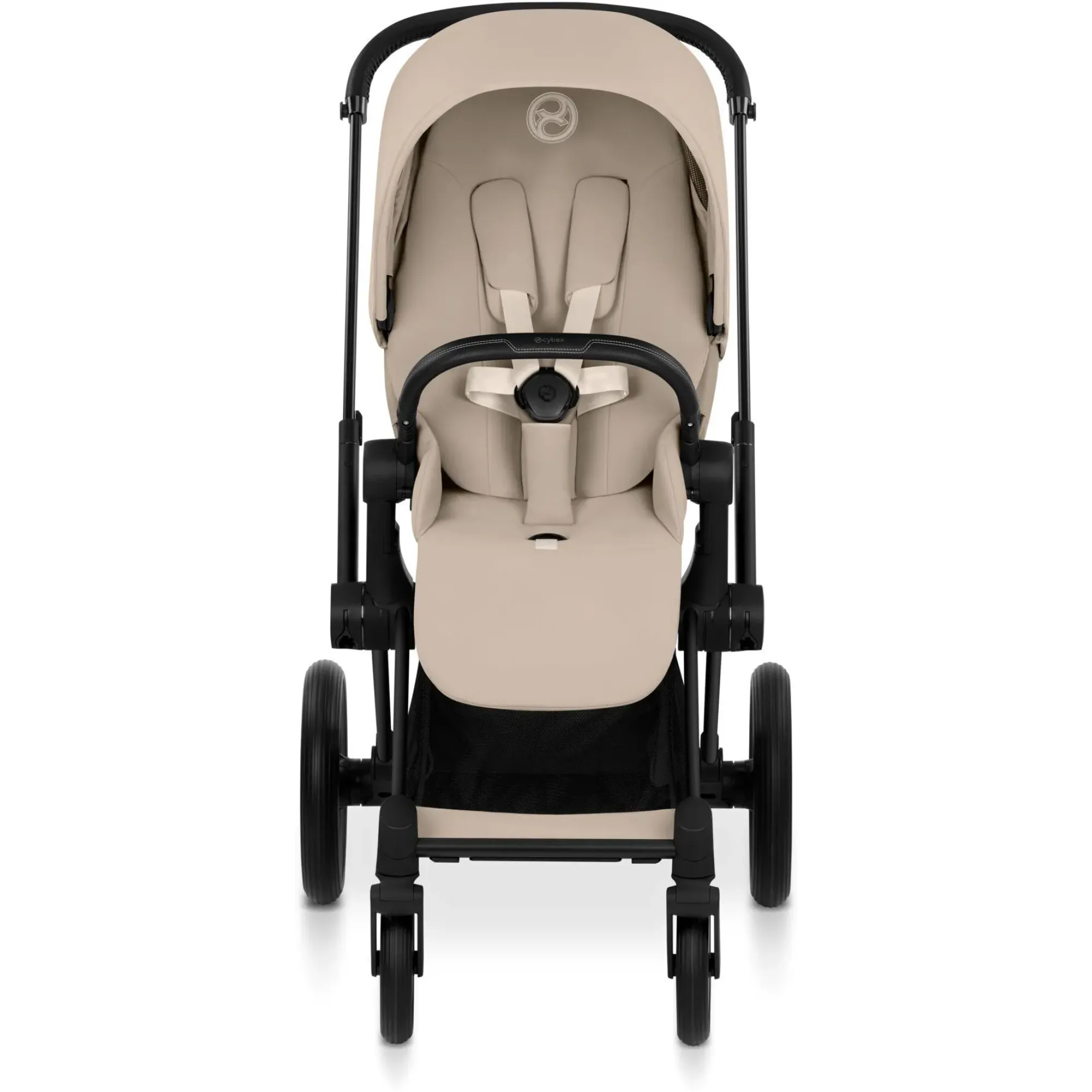 Коляска 2в1 Cybex Priam 5.0 Comfort Cozy Beige на шасі Matt Black