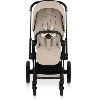 Коляска 2в1 Cybex Priam 5.0 Comfort Cozy Beige на шасі Matt Black