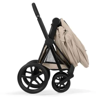 Коляска 2в1 Cybex Priam 5.0 Comfort Cozy Beige на шасі Matt Black