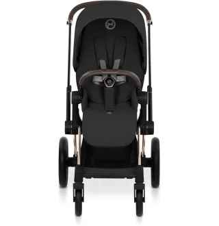Коляска 2в1 Cybex Priam 5.0 Comfort Sepia Black на шасі Rosegold
