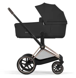 Коляска 2в1 Cybex Priam 5.0 Comfort Sepia Black на шасі Rosegold