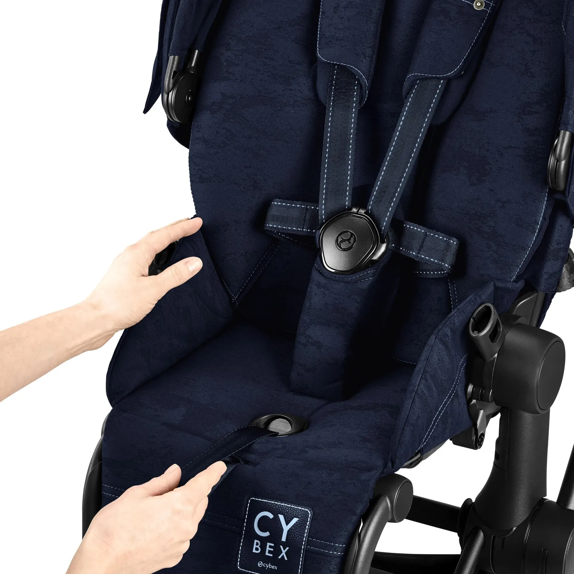 Чохол тканинний для прогулянкового блоку Cybex Priam Rebellious Luxury з сумкою