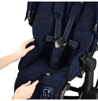 Чохол тканинний для прогулянкового блоку Cybex Priam Rebellious Luxury з сумкою