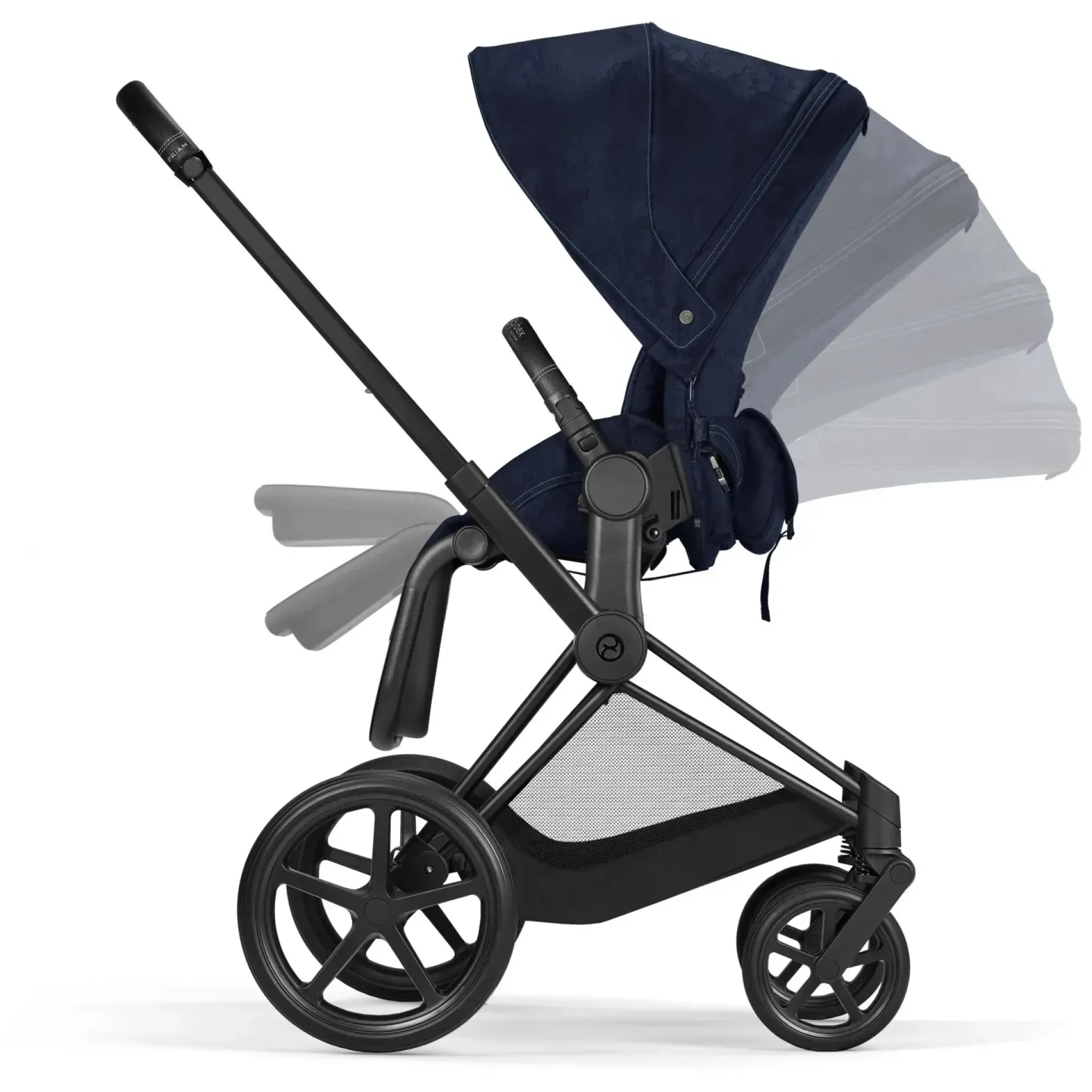 Чохол тканинний для прогулянкового блоку Cybex Priam Rebellious Luxury з сумкою