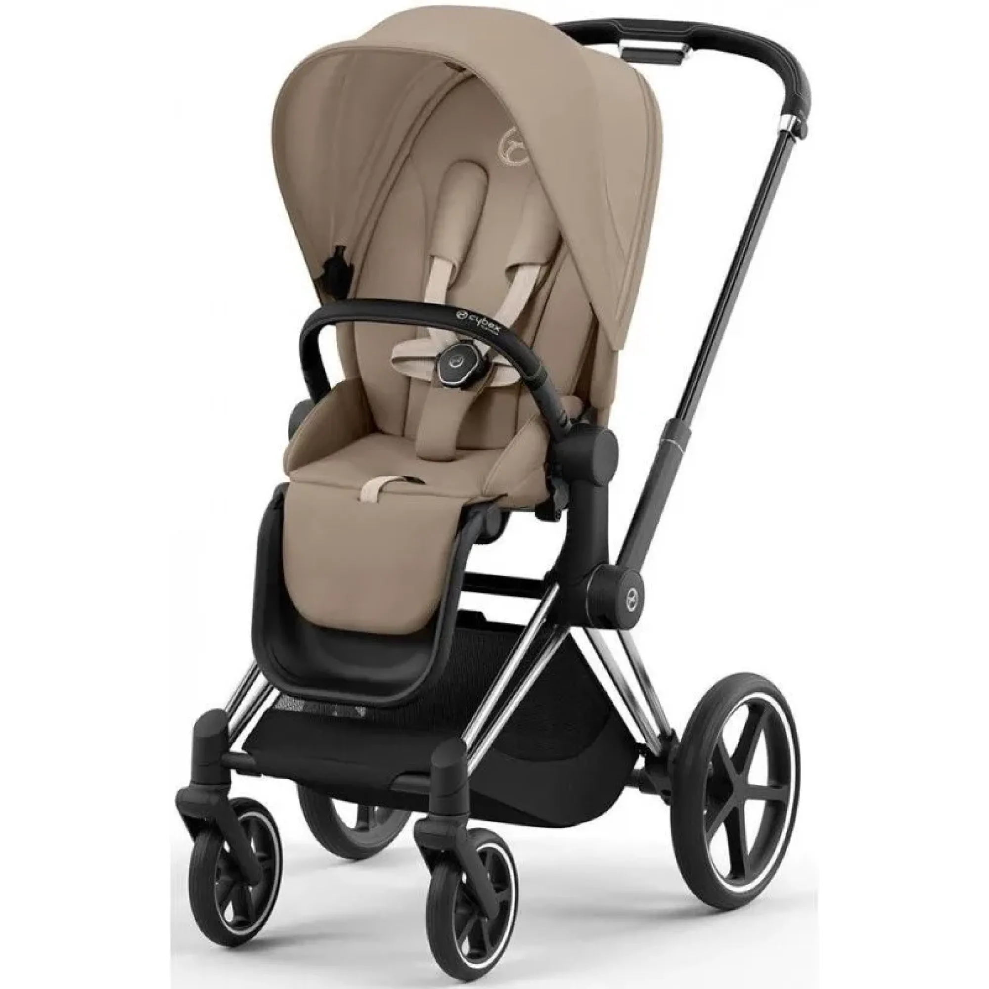 Коляска 2в1 Cybex Priam 4.0 Cozy Beige на шасі Chrome Black