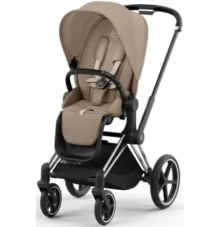 Коляска 2в1 Cybex Priam 4.0 Cozy Beige на шасі Chrome Black
