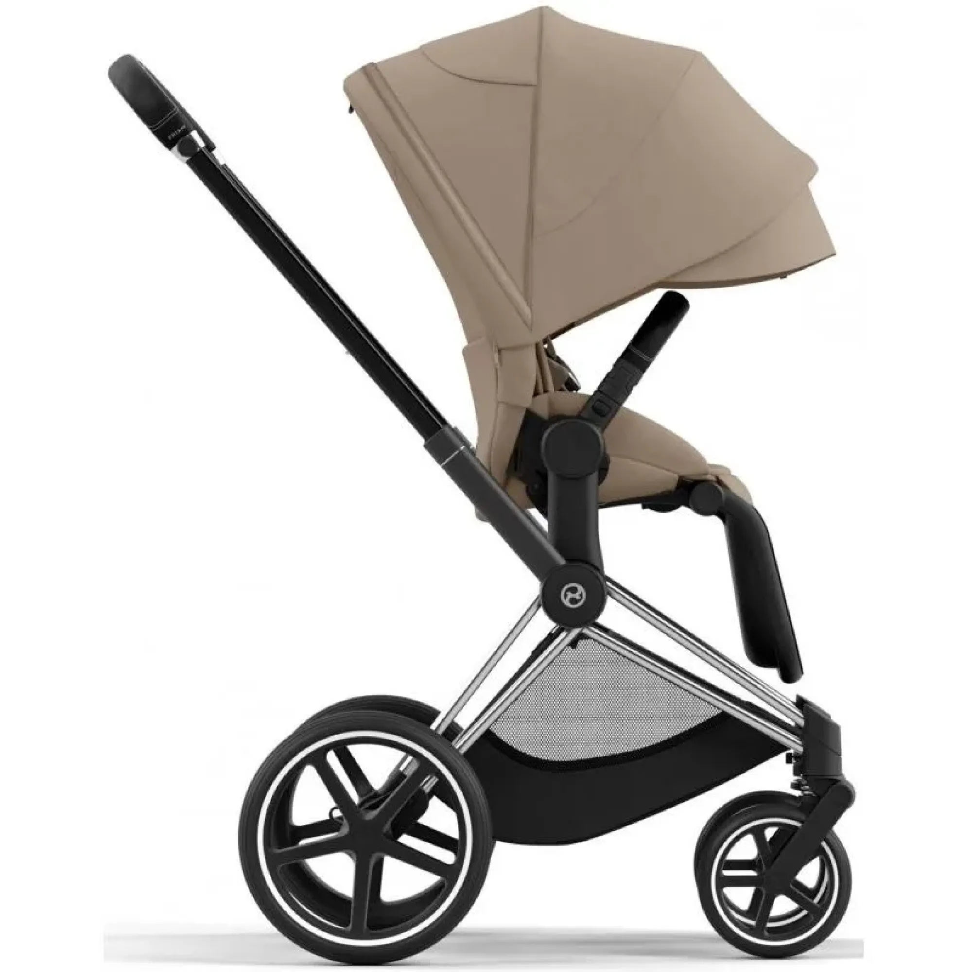Коляска 2в1 Cybex Priam 4.0 Cozy Beige на шасі Chrome Black