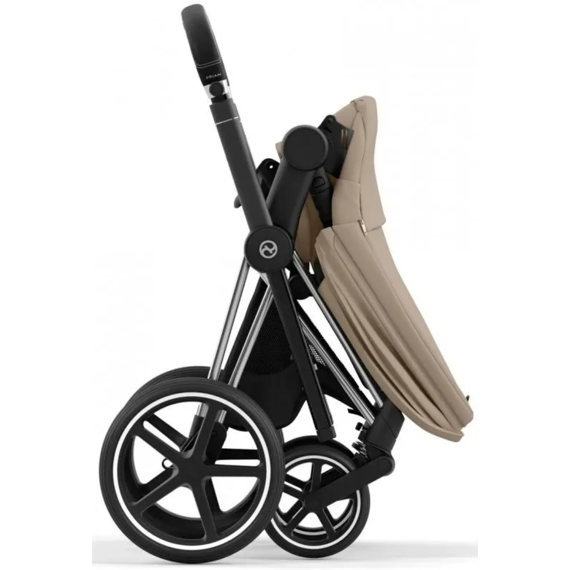 Коляска 2в1 Cybex Priam 4.0 Cozy Beige на шасі Chrome Black