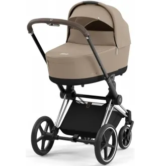 Коляска 2в1 Cybex Priam 4.0 Cozy Beige на шасі Chrome Brown