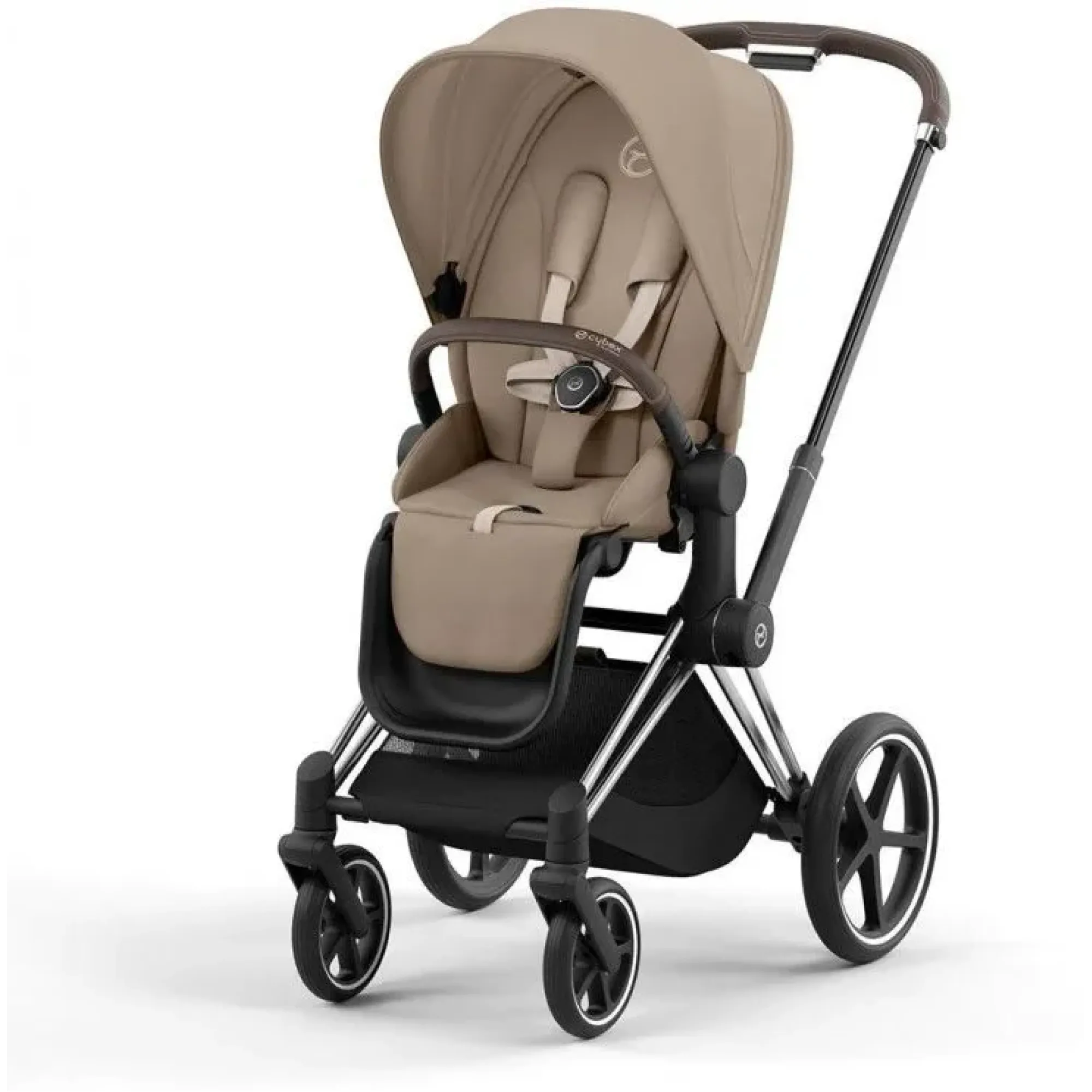 Коляска 2в1 Cybex Priam 4.0 Cozy Beige на шасі Chrome Brown