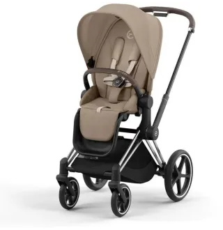 Коляска 2в1 Cybex Priam 4.0 Cozy Beige на шасі Chrome Brown