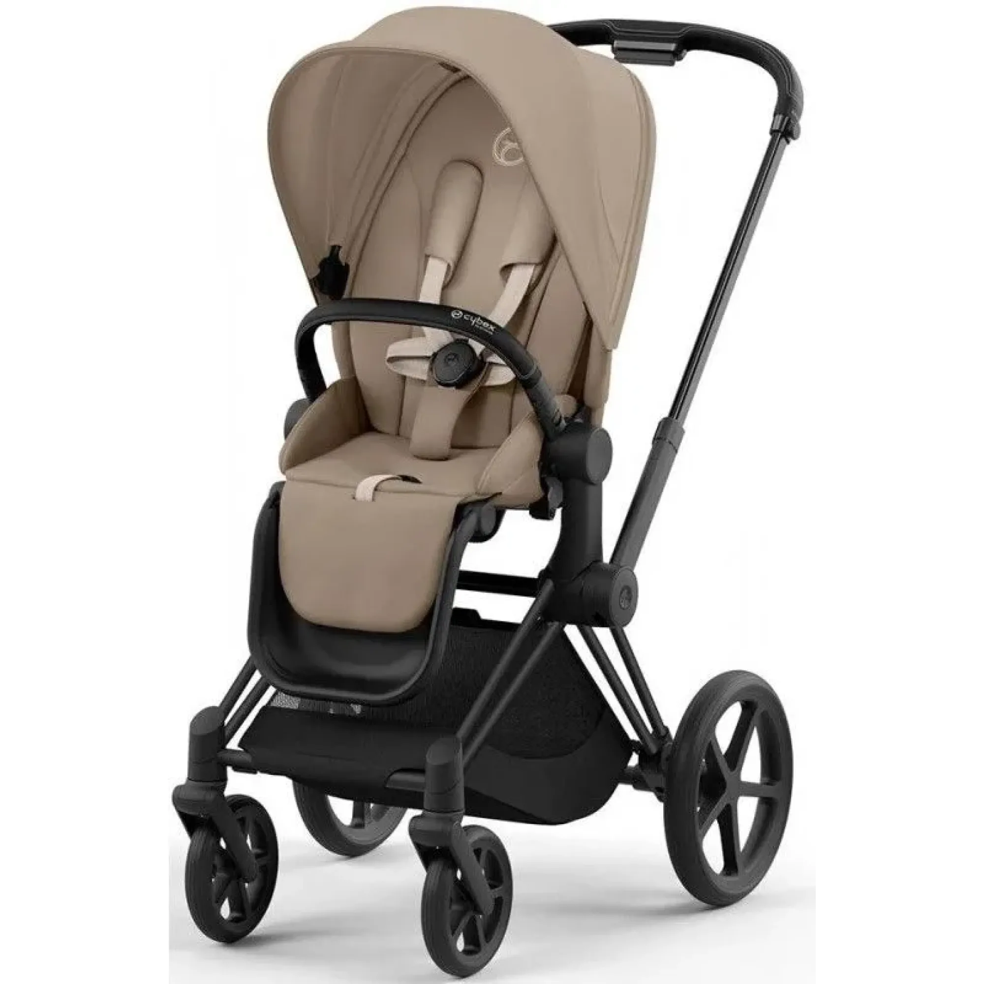 Коляска 2в1 Cybex Priam 4.0 Cozy Beige на шасі Matt Black