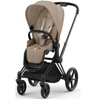 Коляска 2в1 Cybex Priam 4.0 Cozy Beige на шасі Matt Black