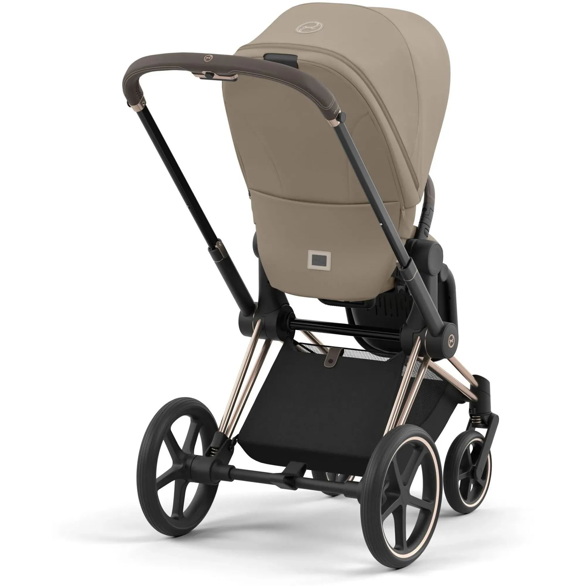 Коляска 2в1 Cybex Priam 4.0 Cozy Beige на шасі Rosegold