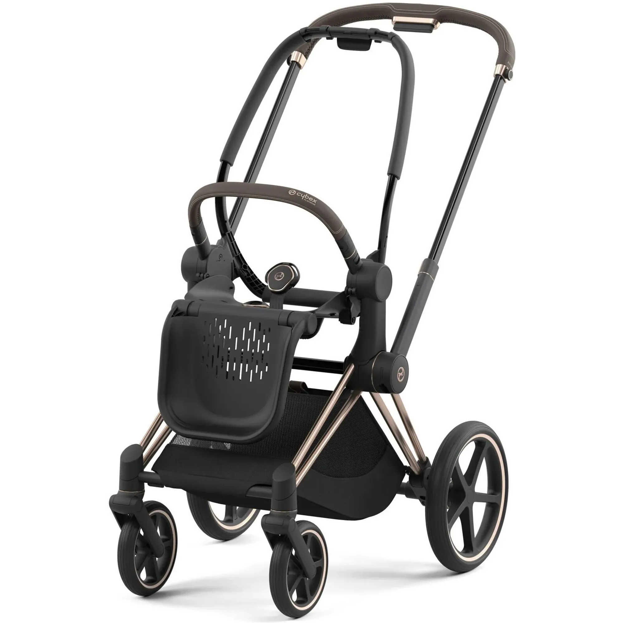 Коляска 2в1 Cybex Priam 4.0 Cozy Beige на шасі Rosegold