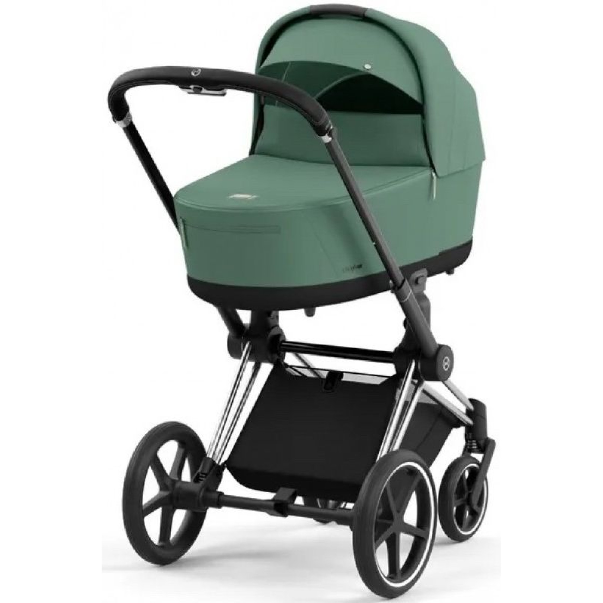 Коляска 2в1 Cybex Priam 4.0 Leaf Green на шасі Chrome Black