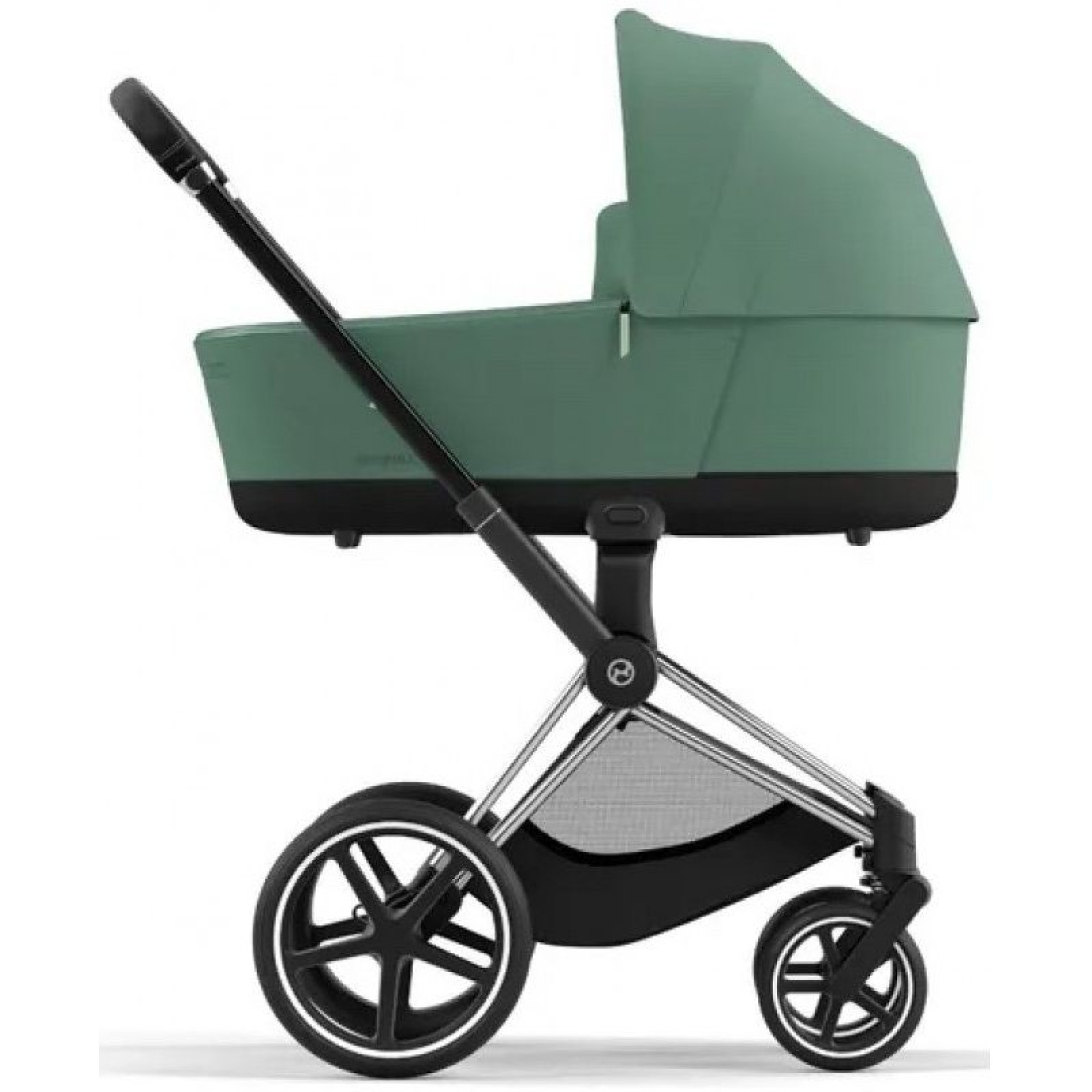 Коляска 2в1 Cybex Priam 4.0 Leaf Green на шасі Chrome Black