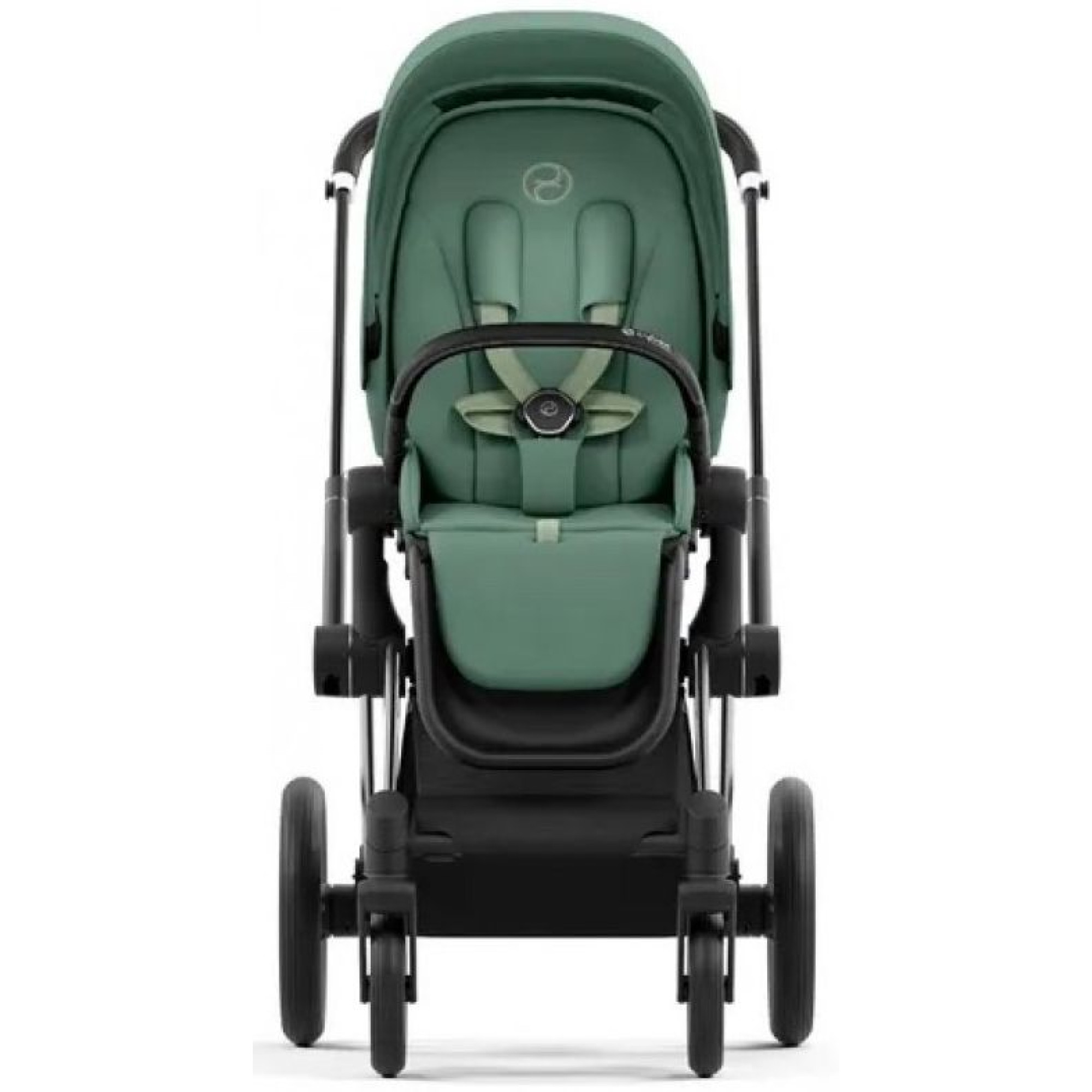 Коляска 2в1 Cybex Priam 4.0 Leaf Green на шасі Chrome Black