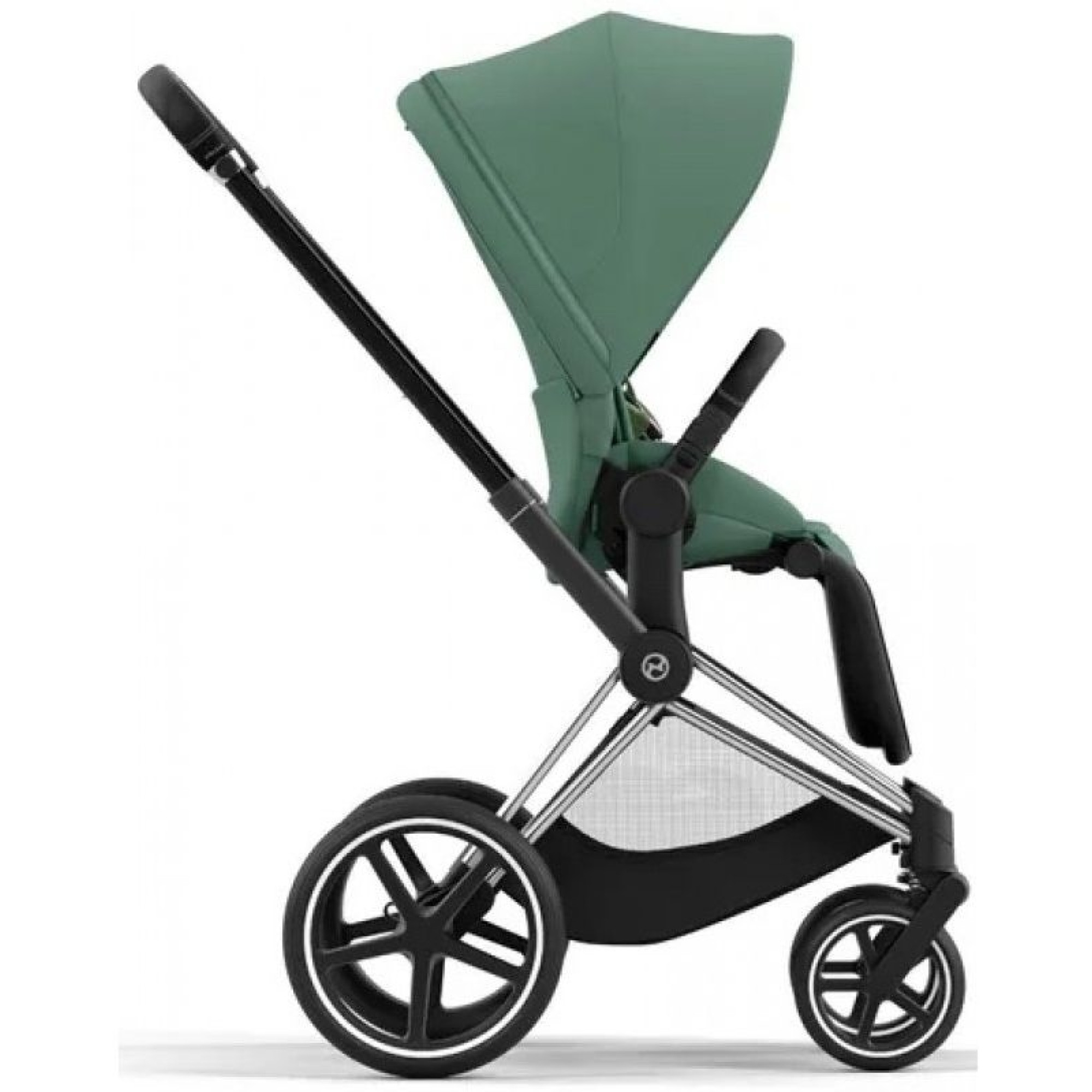 Коляска 2в1 Cybex Priam 4.0 Leaf Green на шасі Chrome Black