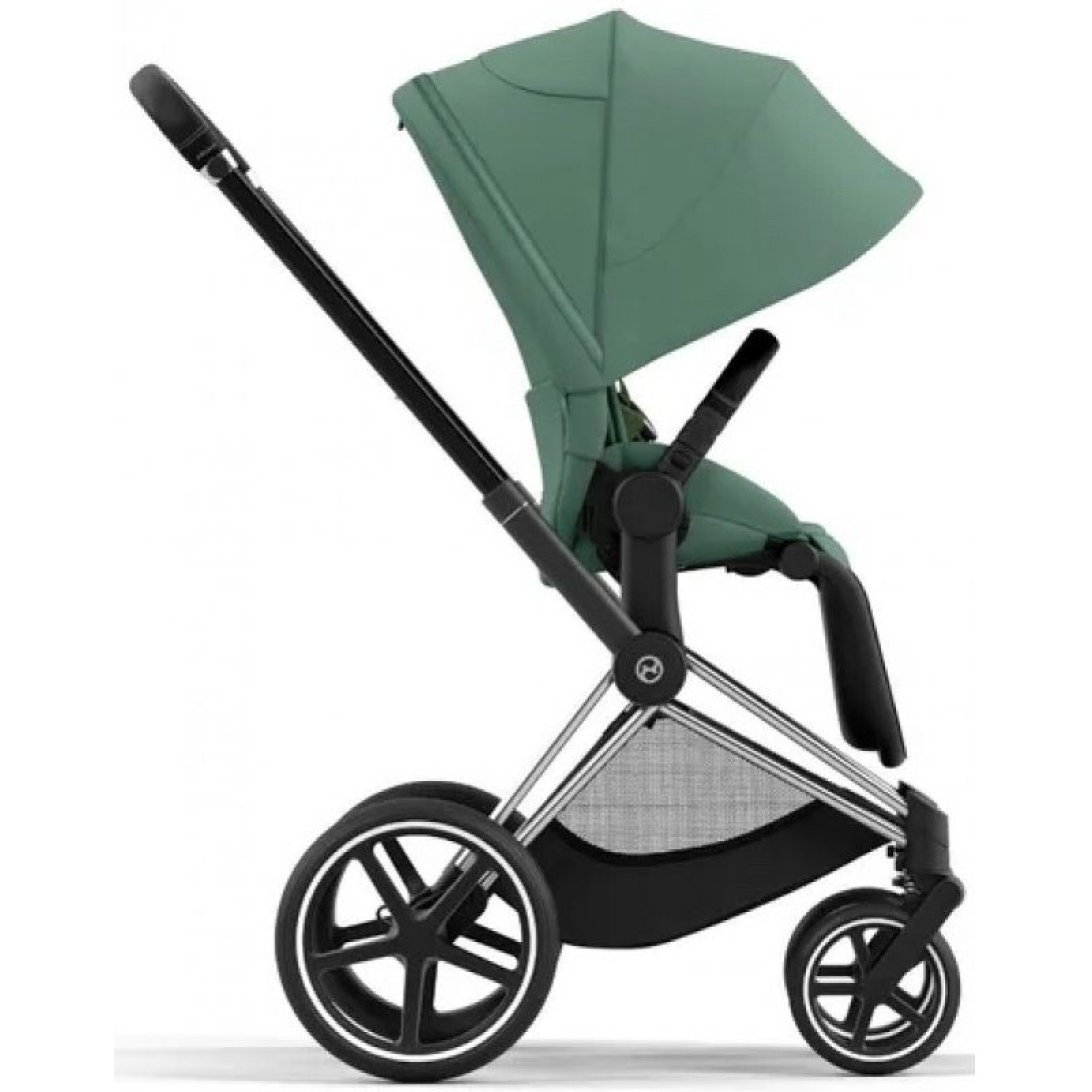 Коляска 2в1 Cybex Priam 4.0 Leaf Green на шасі Chrome Black