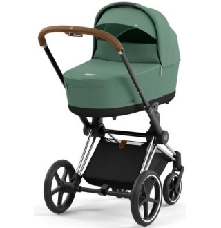 Коляска 2в1 Cybex Priam 4.0 Leaf Green на шасі Chrome Brown