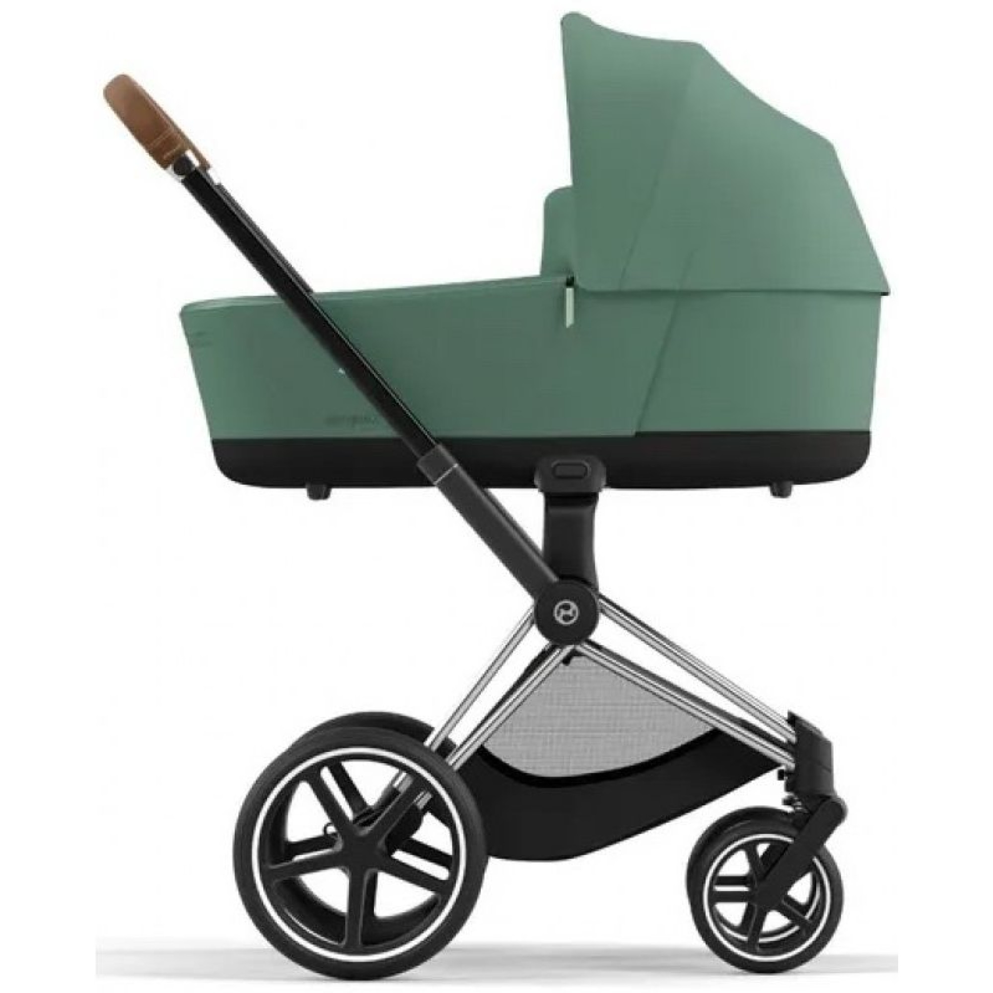 Коляска 2в1 Cybex Priam 4.0 Leaf Green на шасі Chrome Brown
