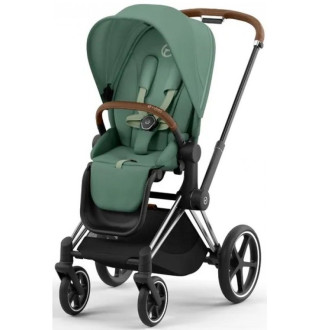 Коляска 2в1 Cybex Priam 4.0 Leaf Green на шасі Chrome Brown