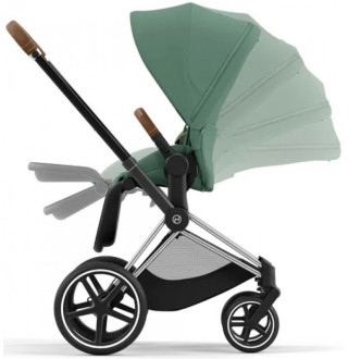 Коляска 2в1 Cybex Priam 4.0 Leaf Green на шасі Chrome Brown