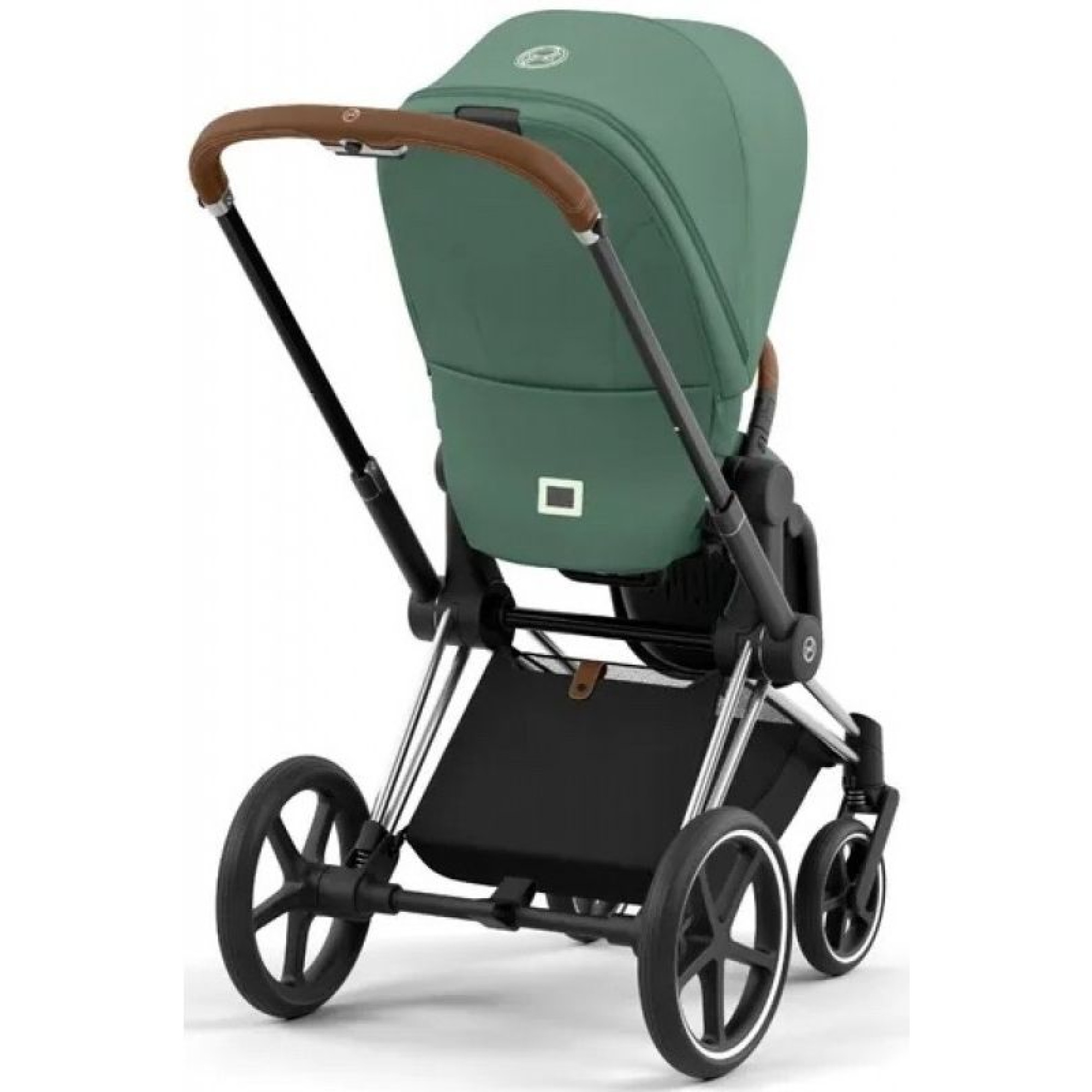 Коляска 2в1 Cybex Priam 4.0 Leaf Green на шасі Chrome Brown