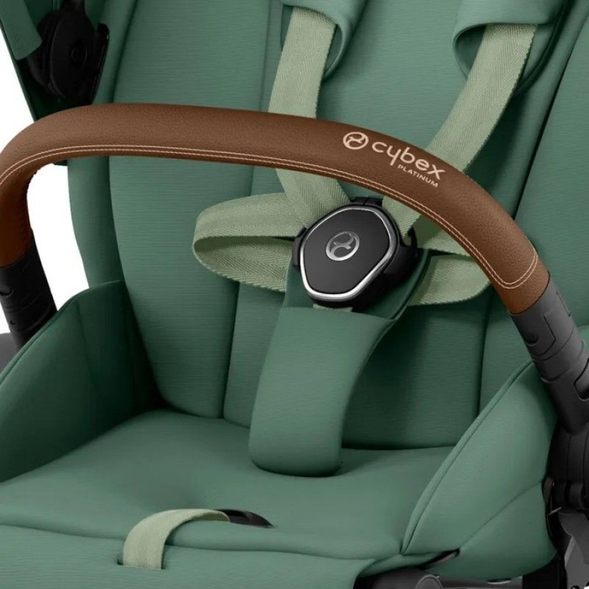 Коляска 2в1 Cybex Priam 4.0 Leaf Green на шасі Chrome Brown