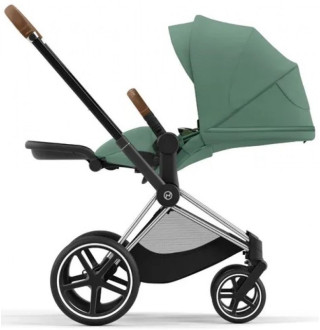 Коляска 2в1 Cybex Priam 4.0 Leaf Green на шасі Chrome Brown